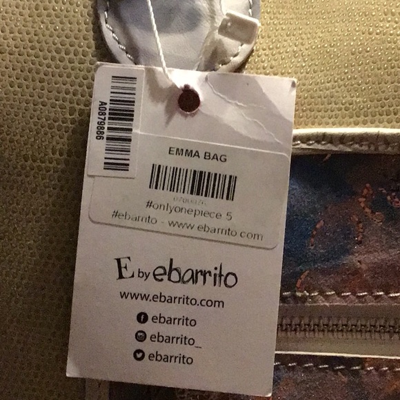 EMMA BAG- E BARRITO. LARGE LEATHER CROSSBODY BAG. - Picture 9 of 9